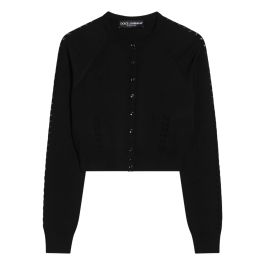 Dolce & gabbana, dames, truien, zwart, maat: 2xl