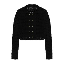 Dolce & gabbana, dames, truien, zwart, maat: xs wol,