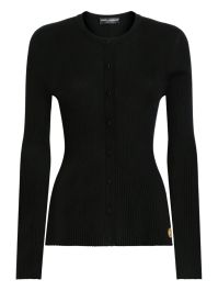 Dolce & gabbana geribbeld vest - zwart