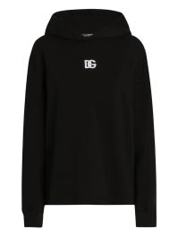 Dolce & gabbana hoodie met logo - zwart