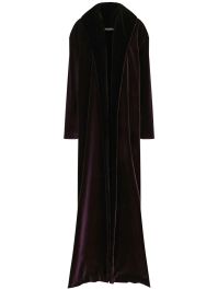 Dolce & gabbana kim dolce&gabbana fluwelen mantel - zwart