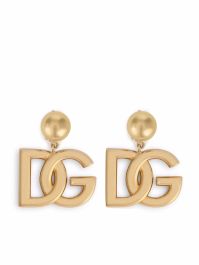 Dolce & gabbana oorclips met logo - goud