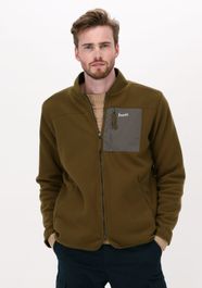 Donkergroene forƩt vest silence fleece jacket