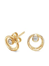 Dower and hall circle dewdrop oorbellen - goud