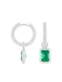 Dower and hall humbug huggie oorringen - zilver