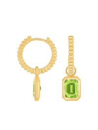 Dower and hall humbug peridot oorbellen - goud