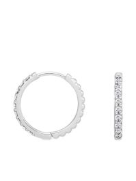 Dower and hall lumiere oorringen met saffier - zilver
