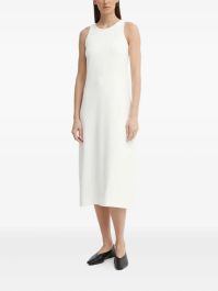 Drykorn mouwloze midi-jurk met ronde hals - wit