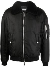 Dsquared2 bomberjack met logoprint - zwart