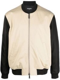 Dsquared2 bomberjack met palmboomprint - zwart