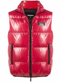 Dsquared2 glanzende bodywarmer - rood