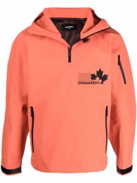 Dsquared2 jack met capuchon - oranje