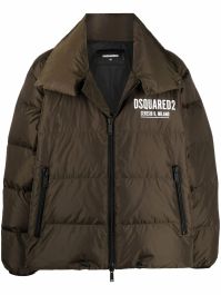 Dsquared2 jack met logoprint - groen