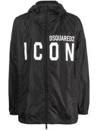 Dsquared2 jas met capuchon - zwart