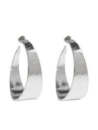 Dsquared2 oorringen met slangenleer-effect - zilver