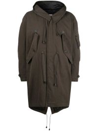 Dsquared2 parka met capuchon - groen