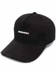 Dsquared2 pet met geborduurd logo - zwart