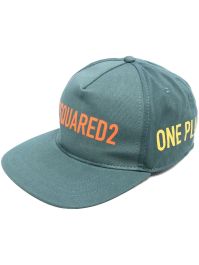 Dsquared2 pet met logoprint - groen