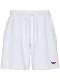 Dsquared2 trainingsshorts met logopatch - wit