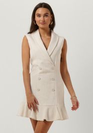 Ecru silvian heach mini jurk gpp23256ve