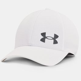 Elastische herenpet under armour armourvent⢠wit / pitch grijs m/l