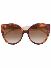 Elie saab zonnebril met cat-eye montuur - bruin