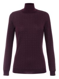 Elisabetta franchi coltrui met jacquard logo - rood