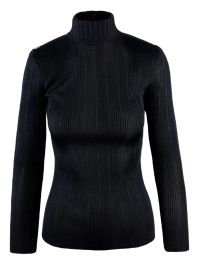 Elisabetta franchi geribbelde coltrui - zwart