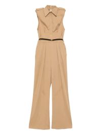 Elisabetta franchi satijnen jumpsuit - bruin
