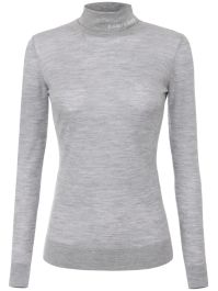 Elisabetta franchi semi-doorzichtige coltrui - grijs