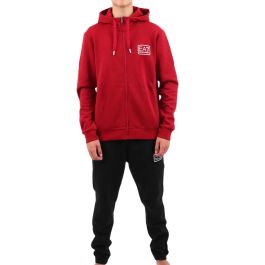 Rode Emporio armani ea7, heren, sweatshirts & hoodies, rood, maat: l katoen,