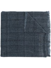 Emporio armani geruite sjaal - blauw