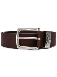 Emporio armani riem met logo - bruin