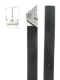 Emporio armani riem met logo - zwart