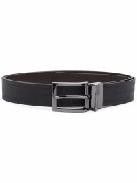 Emporio armani riem met logoprint - zwart