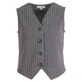 Enjoy - grijs | dames | gilet | grijs | m | regular | kamst mode