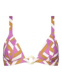 Eres must bikinitop met geometrische print - paars