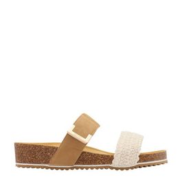 Esprit slippers cognac