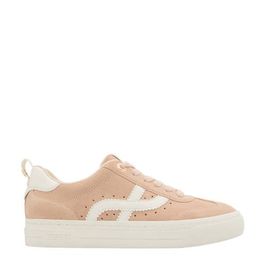 Esprit suède sneakers lichtroze