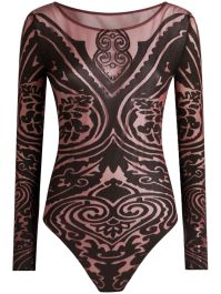 Etro body met paisley-print - roze