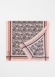 Expresso sjaal met print 185 x 50 cm