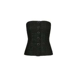 Fabienne chapot, dames, tops, zwart, maat: xl tweed,