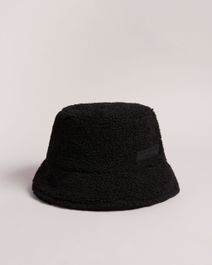 Faux shearling bucket hat
