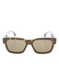Fendi pre-owned 2020 zonnebril met wayfarer montuur - bruin