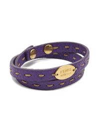 Fendi pre-owned armband met logoplakkaat - paars