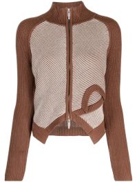 Feng chen wang intarsia vest - bruin