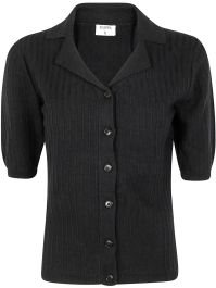 Filippa k vest met korte mouwen - zwart