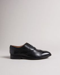 Formal leather brogue shoes