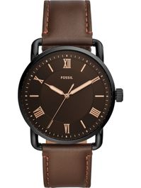 Fossil analoog horloge bruin