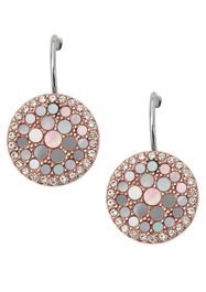 Fossil oorbellen  rose-goud